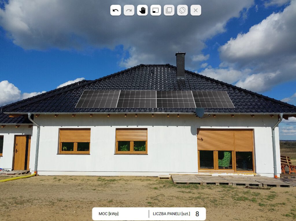 Fotowoltaika - wstępny projekt dla klienta.